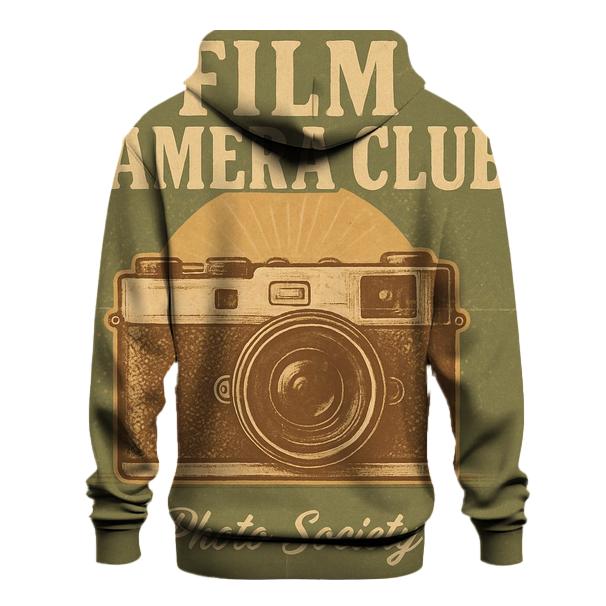Weathered Seventies Film Camera Club Poster hoodie designs