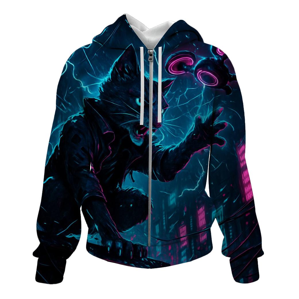 Neon Storm Alley Cat Drifter hoodie styles