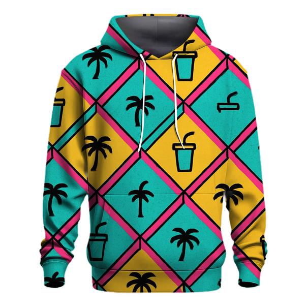 Mall Food Court Neon Tiles hoodie designs