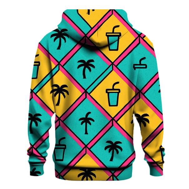 Mall Food Court Neon Tiles hoodie designs