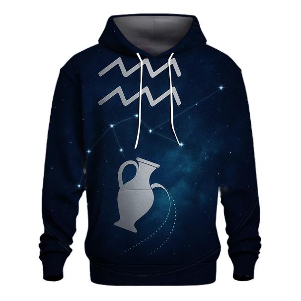 Aquarius Orbital Water Bearer Star Chart hoodie designs
