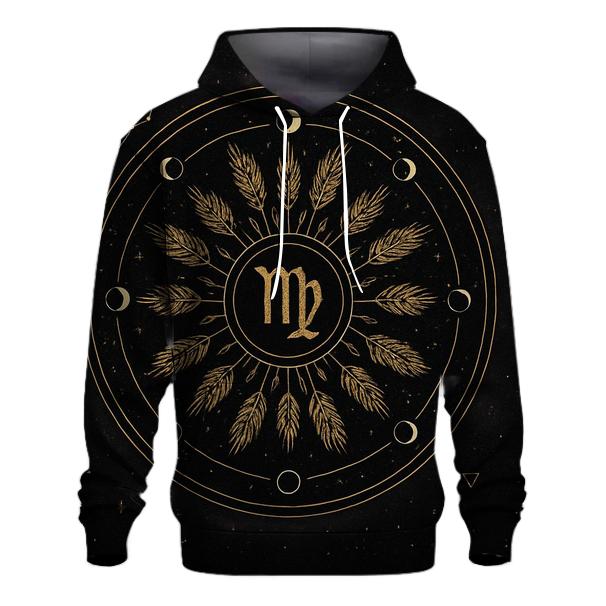 Virgo Harvest Moon Mandala Constellation Seal designer hoodies