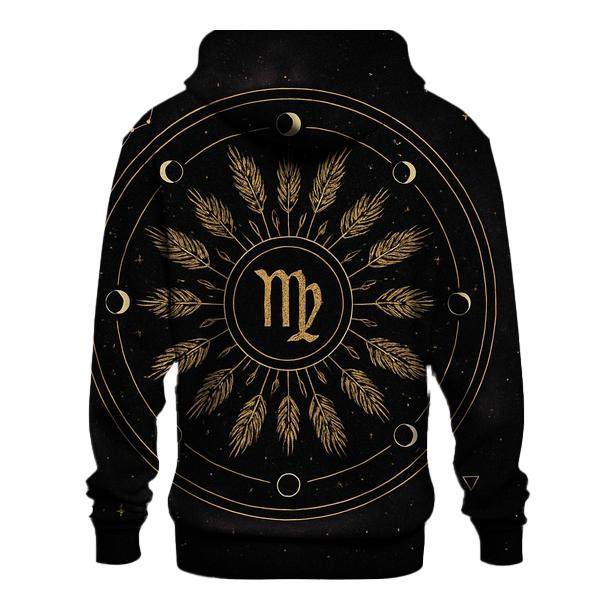 Virgo Harvest Moon Mandala Constellation Seal designer hoodies