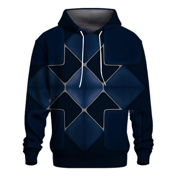 Lunar Itajime Eclipse Grid graphic hoodies