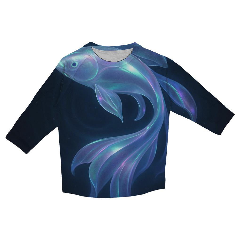 Aurora Glass Koi Drift fashion 3/4 sleeve shirts