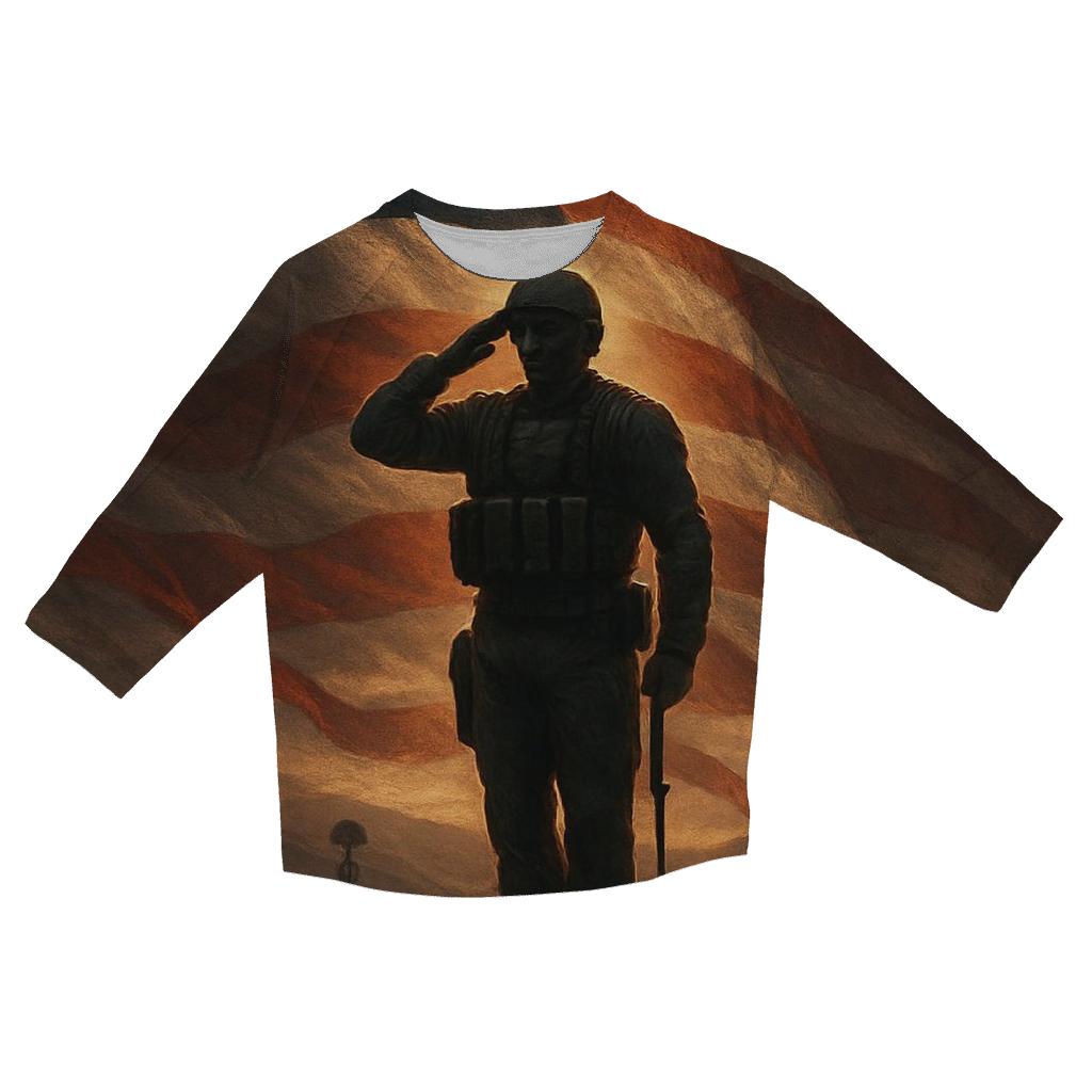 Dawn Watch Over The Silent Stripe Valley cotton quarter sleeve shirts