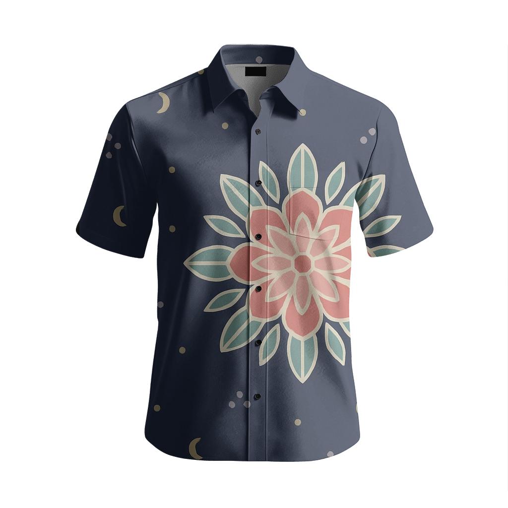 Nebula Medallion Botanical Scatter fashion embroidery shirts