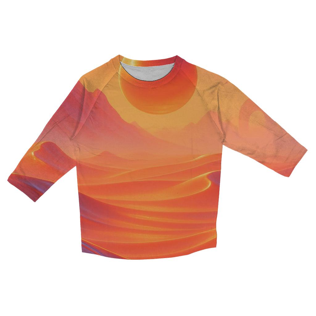 Sunset Chromatic Dune Mirage custom 3/4 sleeve shirts