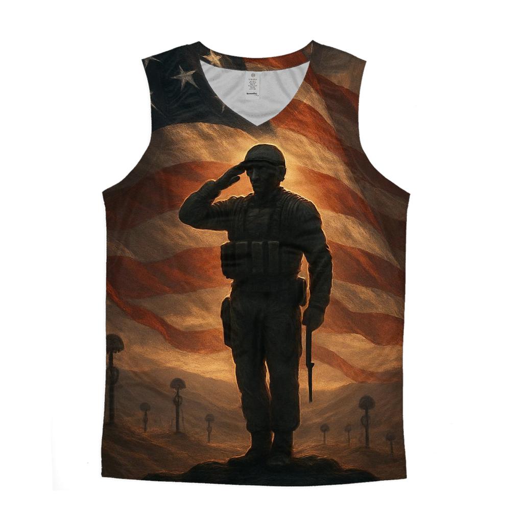 Dawn Watch Over The Silent Stripe Valley custom tank tops