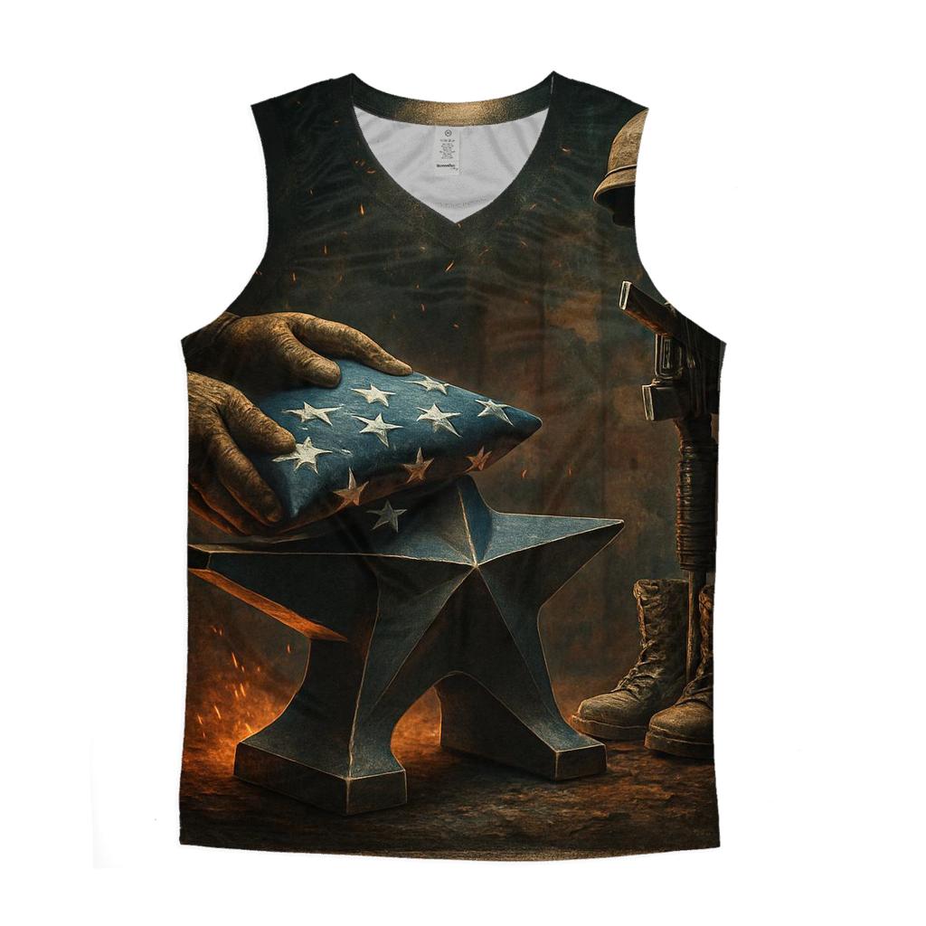 Forged Freedom In The Steel Star Foundry trendy fitted tank tops