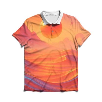 Sunset Chromatic Dune Mirage stylish collar polo tees