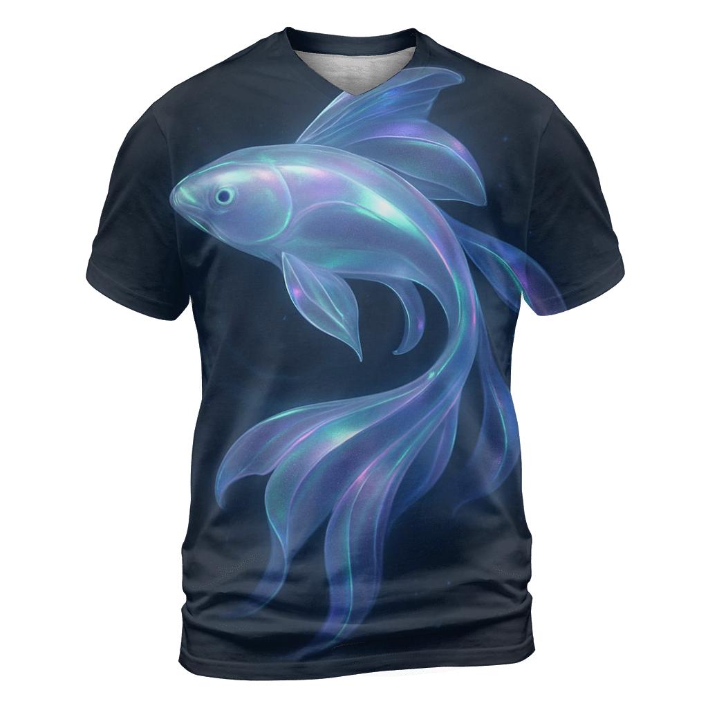 Aurora Glass Koi Drift personalized full print shirts