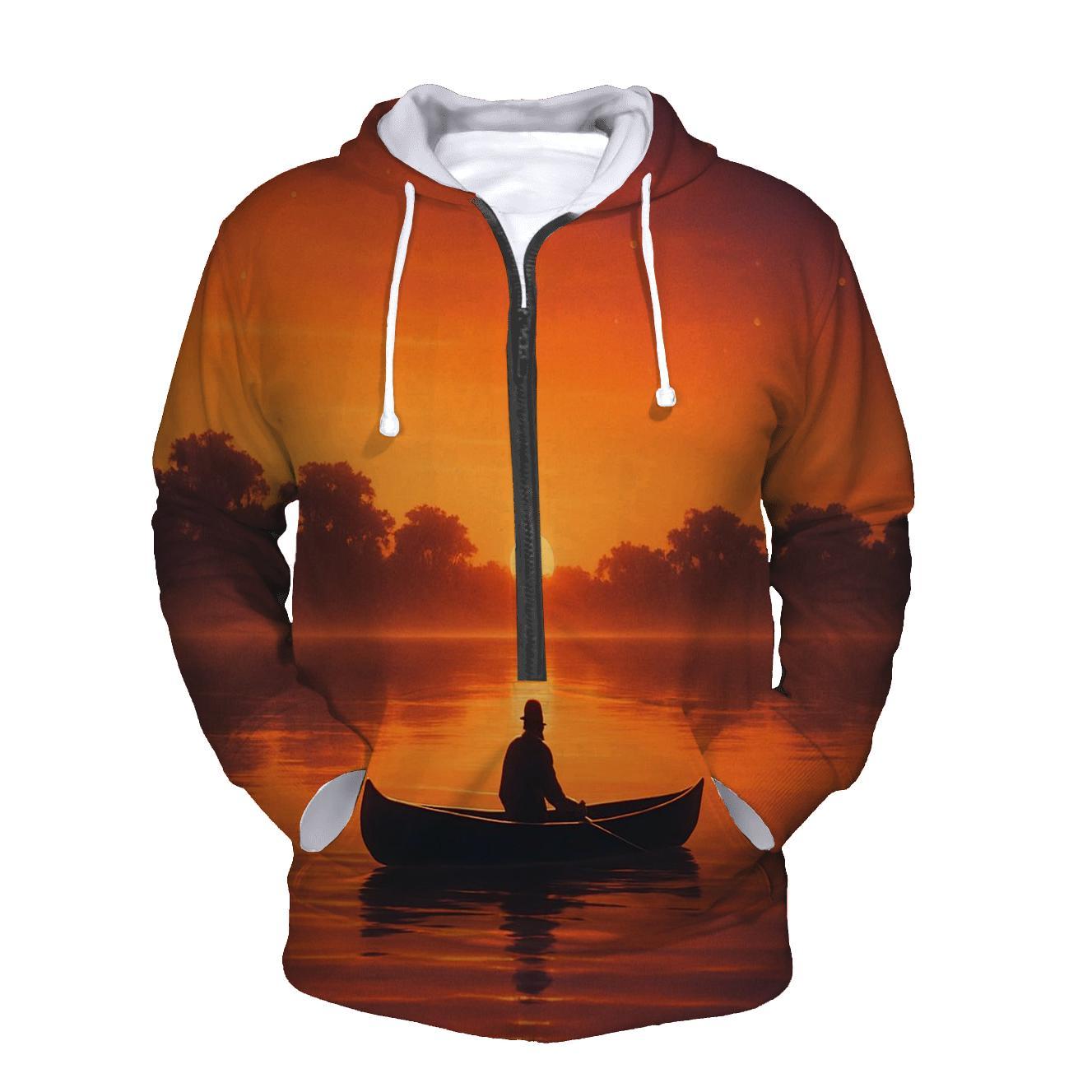 Emberglass Lagoon Sundown designer hoodies