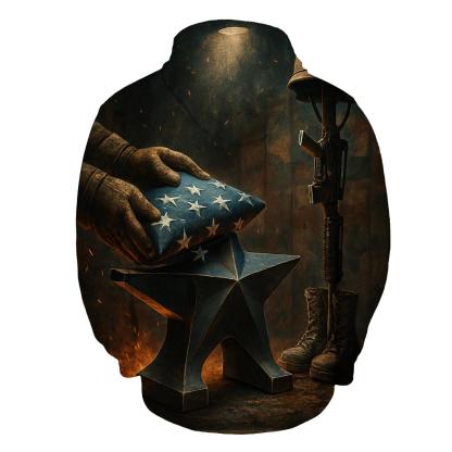 Forged Freedom In The Steel Star Foundry hoodie designs