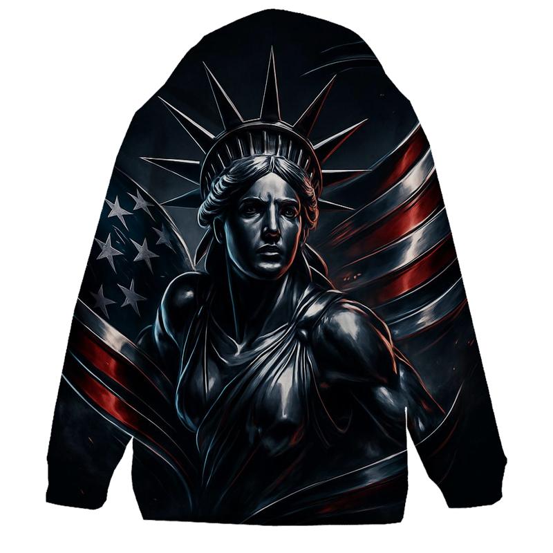 Chrome Liberty Storm Flag lightweight hoodies