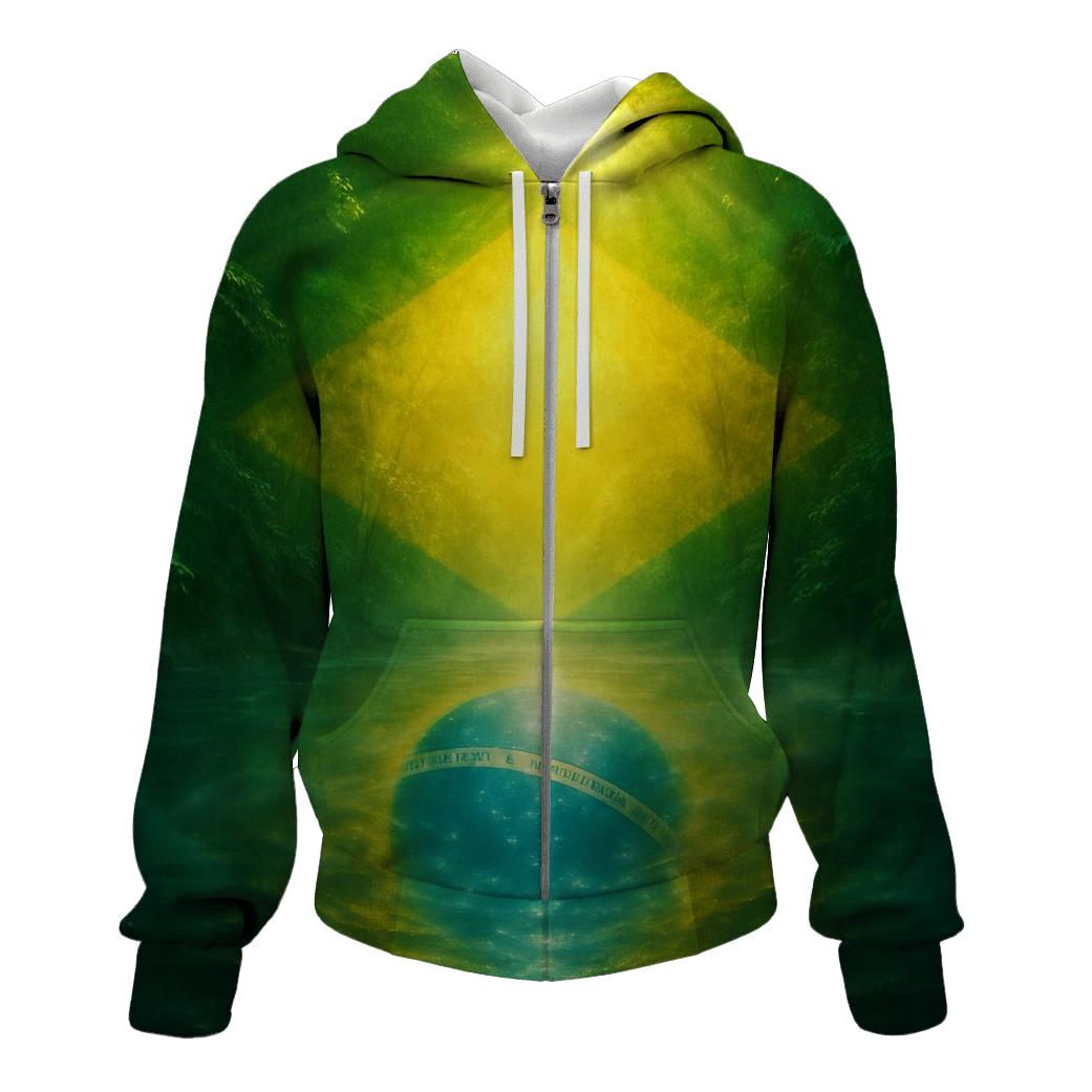 Amazon Pulse Flag Brazil premium hoodies
