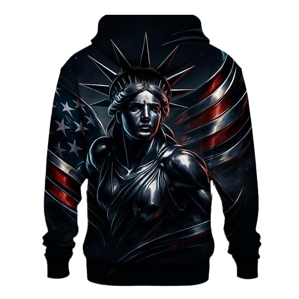 Chrome Liberty Storm Flag pullover hoodies