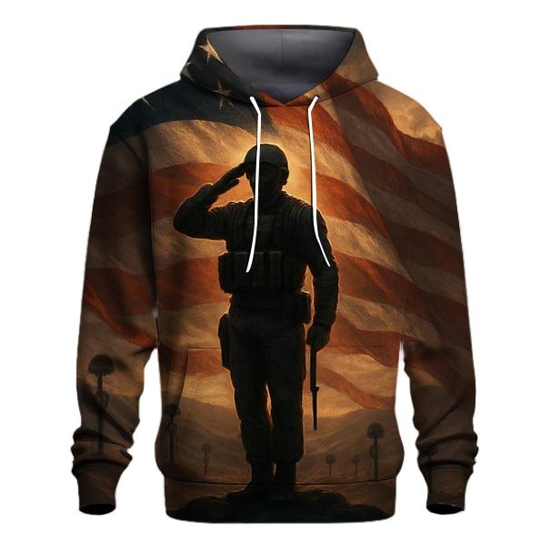 Dawn Watch Over The Silent Stripe Valley printed hoodies