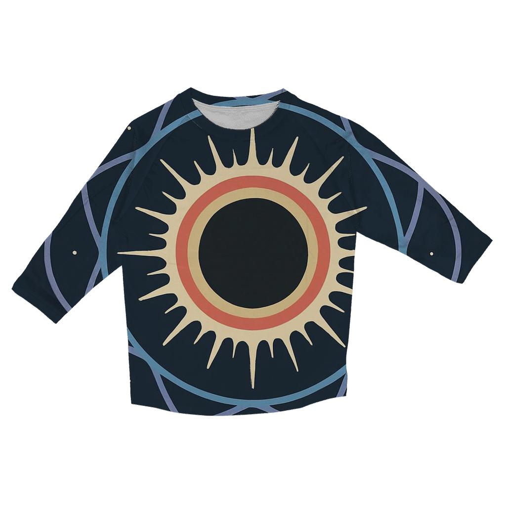 Eclipse Corona Lattice Bloom personalized 3/4 sleeve tees