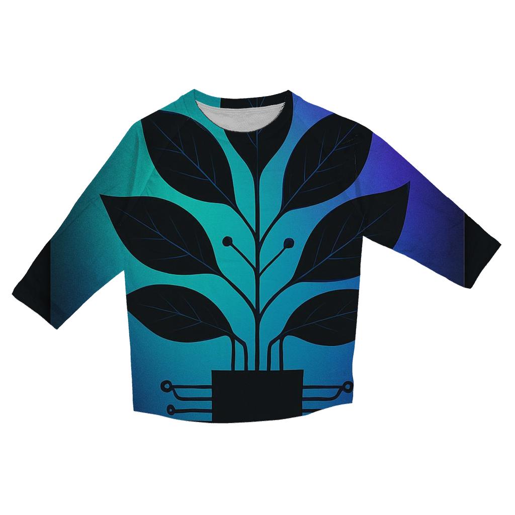 Aurora Circuit Botanical fashion 3/4 sleeve shirts