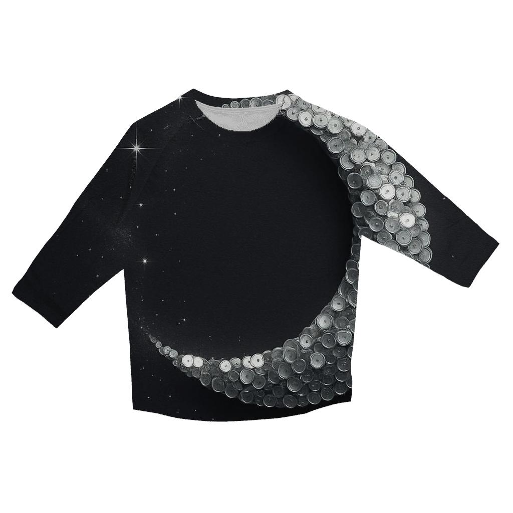 Sequin Eclipse Arc fashion 3/4 sleeve shirts