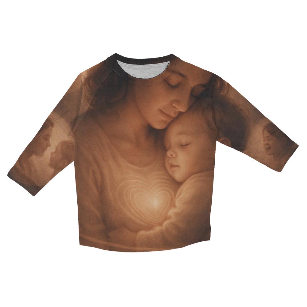The Heartbeat Memory A Mother Keeps Alive casual three quarter sleeve shirts