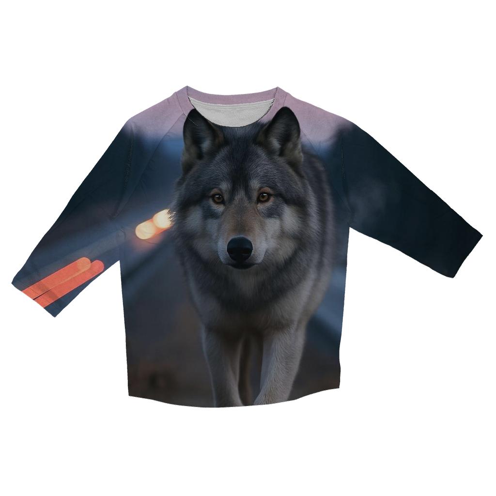 Wolf On The Wildlife Overpass At Banff stylish quarter sleeve tops