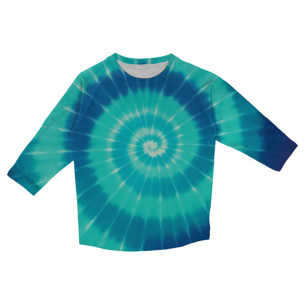 Aurora Spiral Overdye Vortex stylish quarter sleeve tops