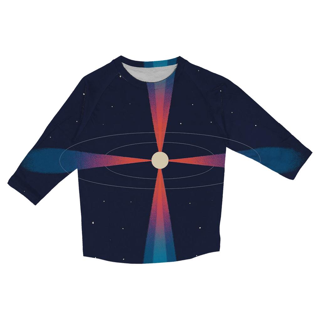 Pulsar Jet Outflow Bands custom 3/4 sleeve shirts