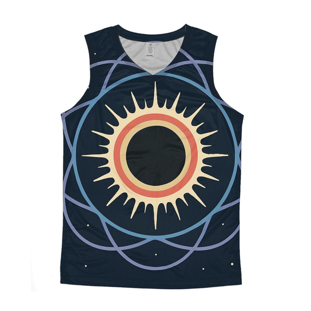 Eclipse Corona Lattice Bloom personalized athletic tanks
