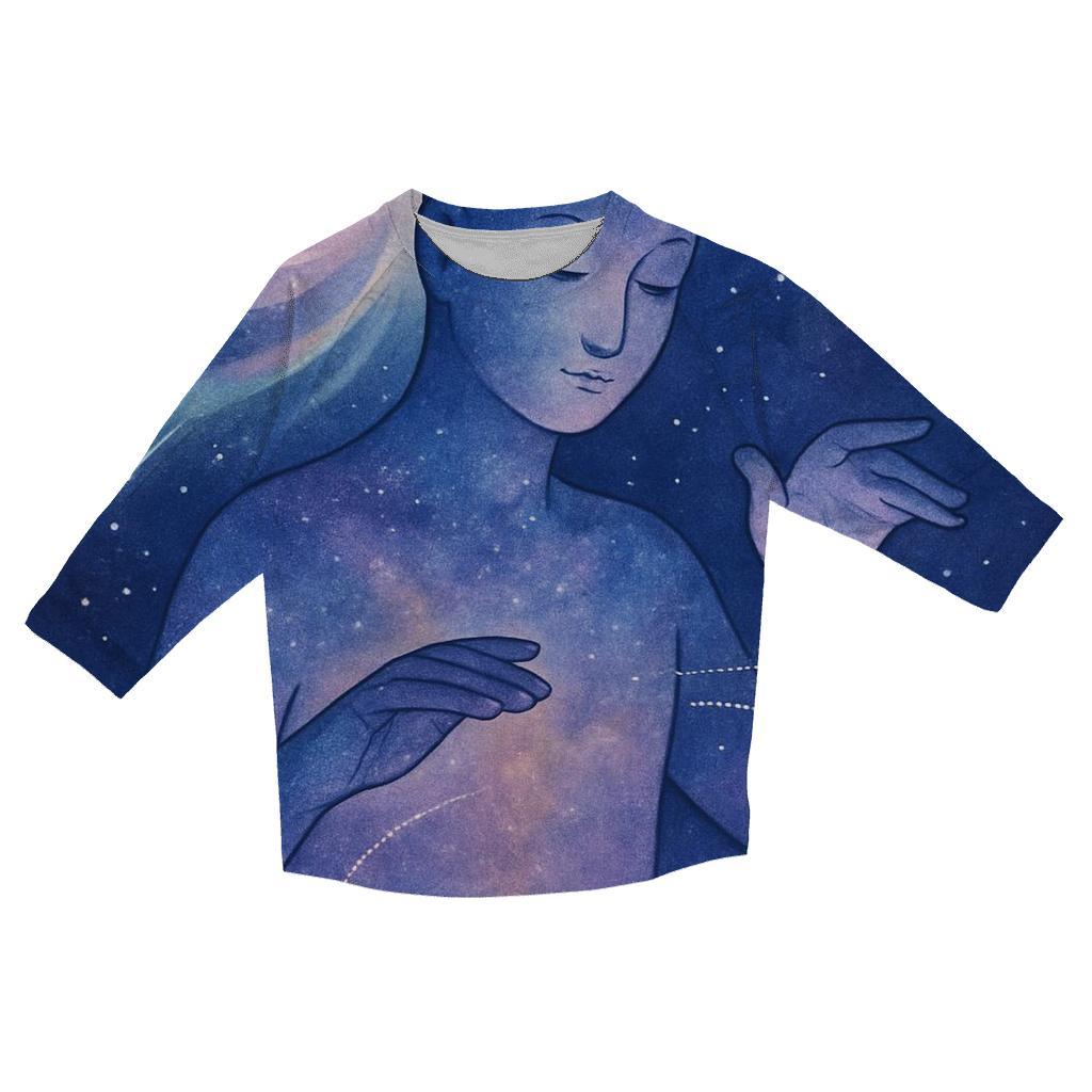 Lullaby Of The Orbiting Moons designer 3/4 sleeve blouses