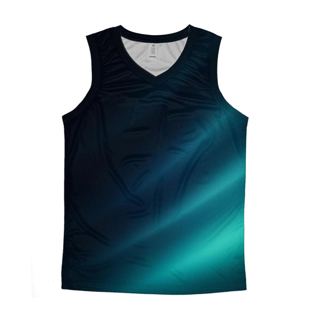 Obsidian Aurora Drift personalized athletic tanks