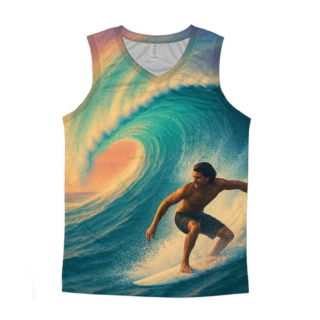 Solar Wind Surf Break cotton sleeveless tops