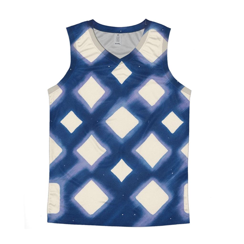 Itajime Lunar Grid With Comet Wash casual summer tank tops