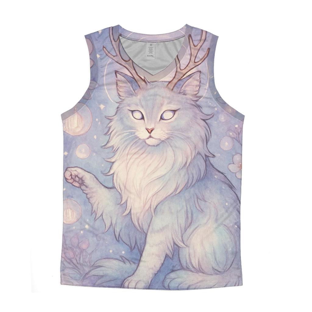 Moonlit Orchard Guardian Cat sports performance tank tops