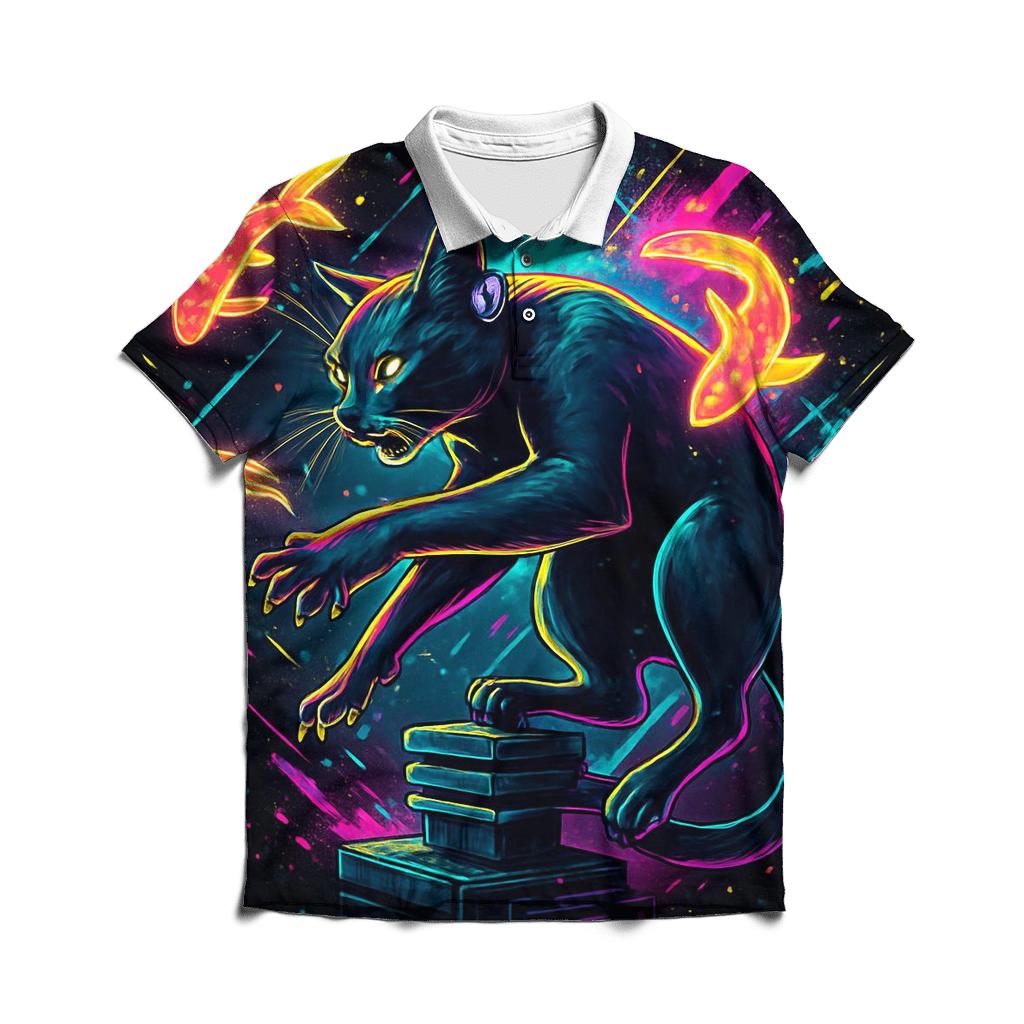 The Prism Tangle Alley Cat designer slim fit polos