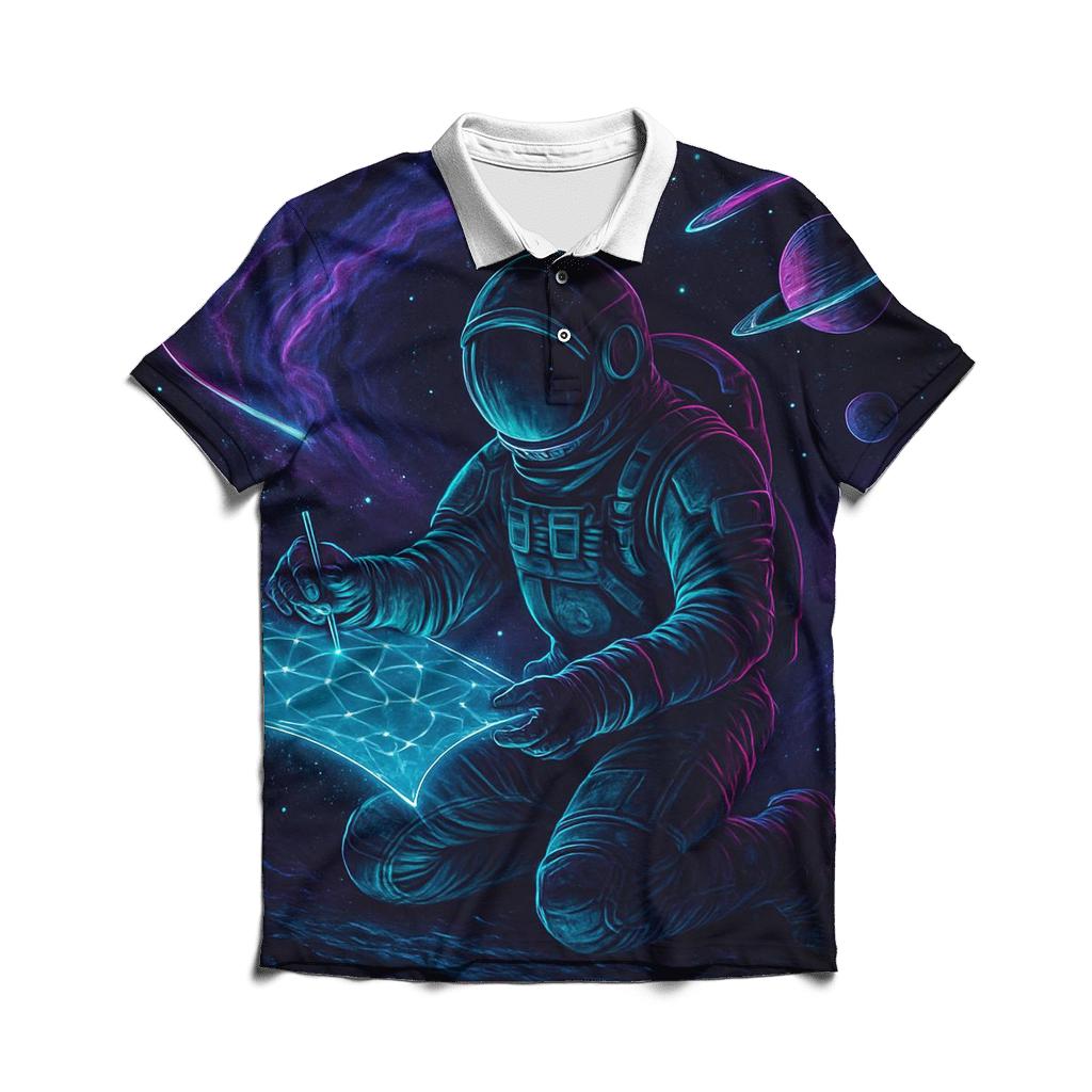 The Comet Cartographer personalized polo shirts