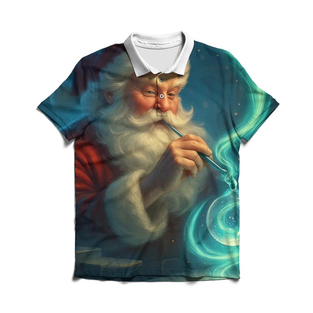 Aurora Ornament Forge Santa premium cotton polo shirts