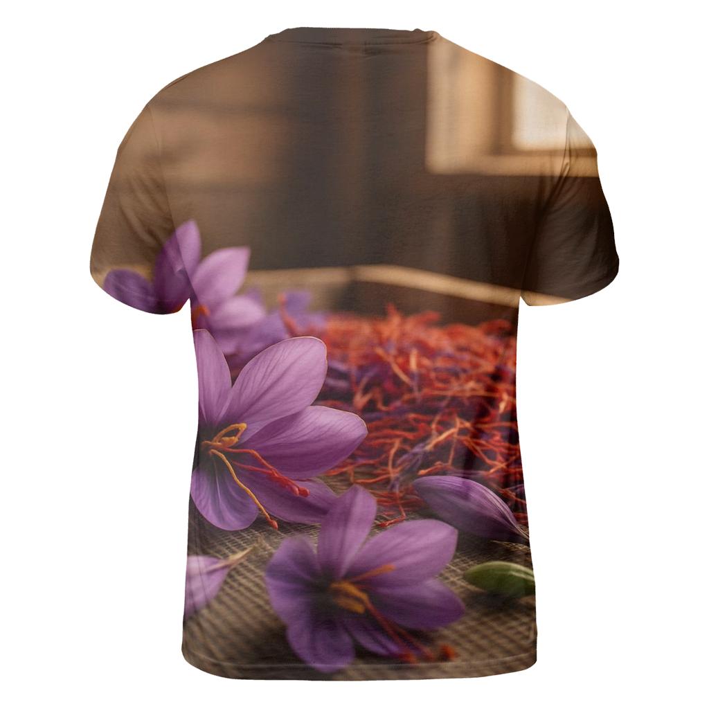 Saffron Crocus Stigmas Drying On Cedar Screens personalized full print shirts