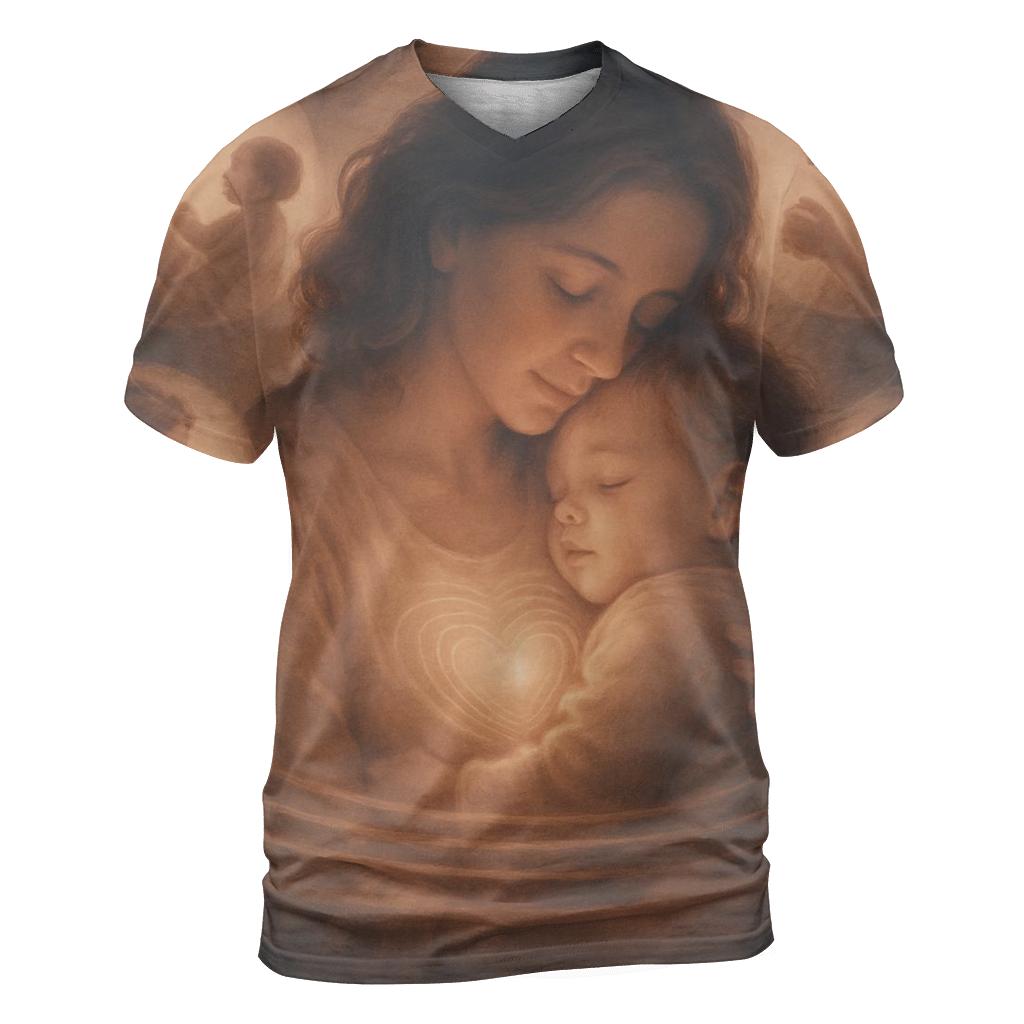 The Heartbeat Memory A Mother Keeps Alive vibrant all-over design tees