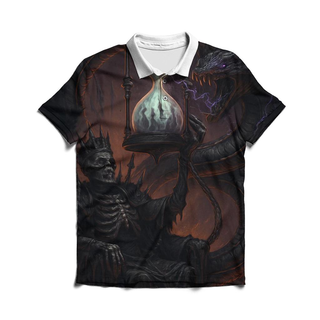 The Leviathan Hourglass Of Ruined Kings personalized polo shirts