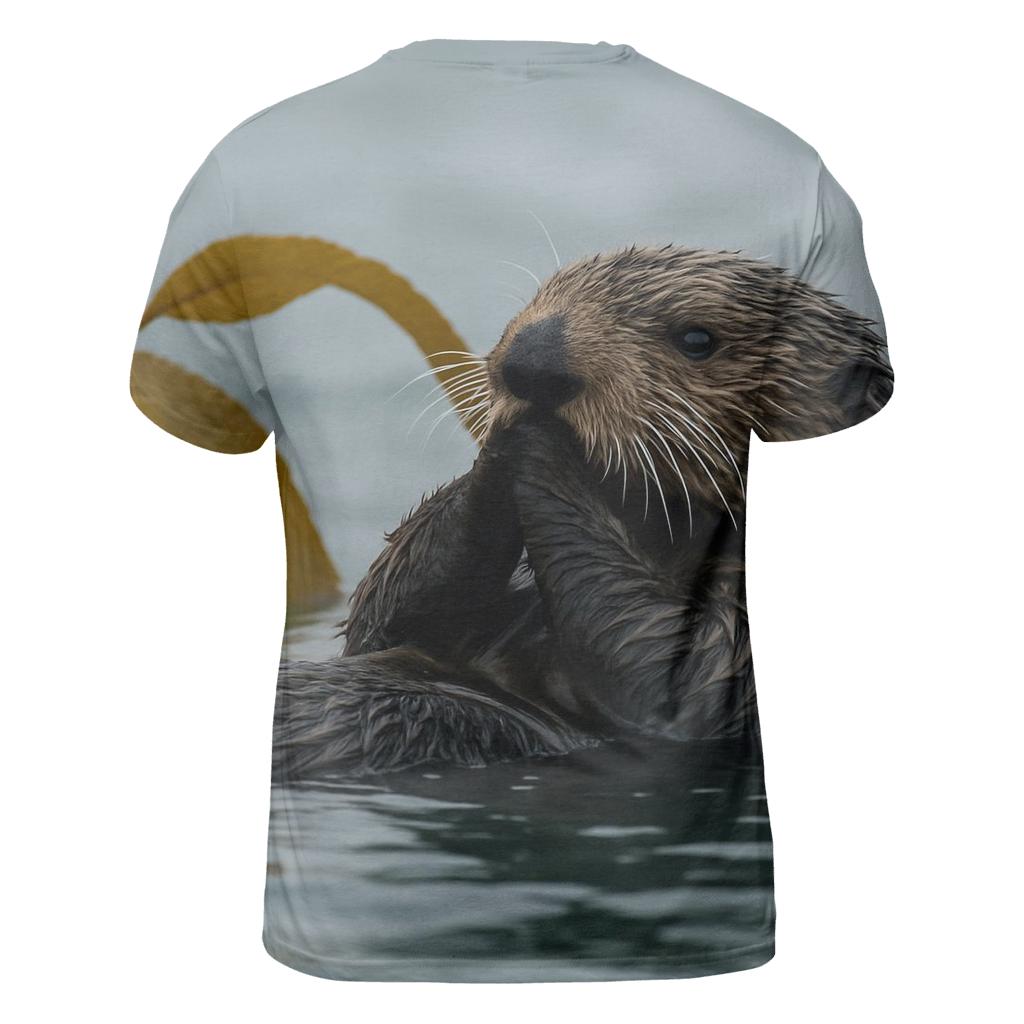 Kelp Forest Sentinels Sea Otter unique graphic print tees