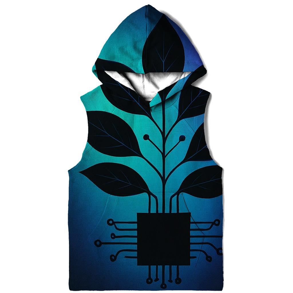 Aurora Circuit Botanical premium hoodies