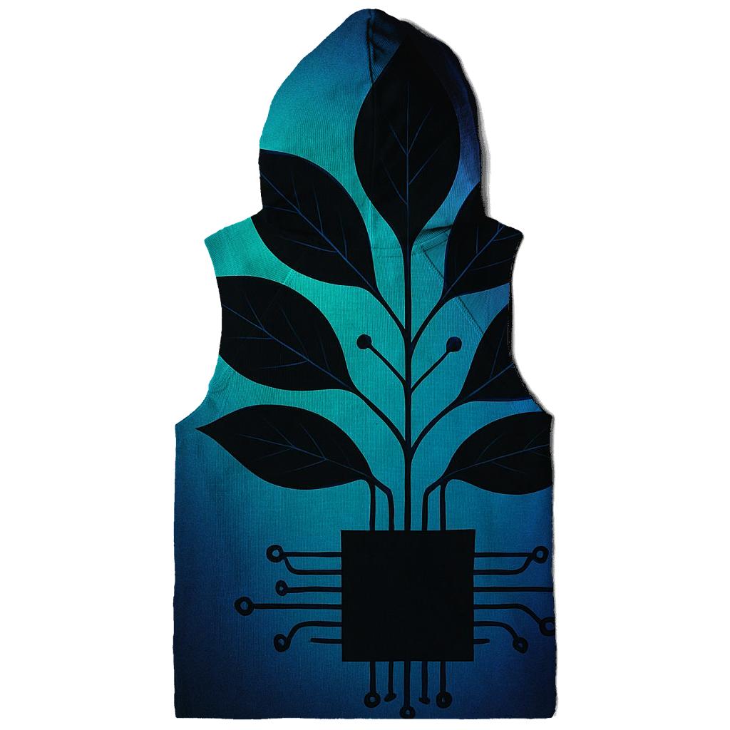 Aurora Circuit Botanical premium hoodies