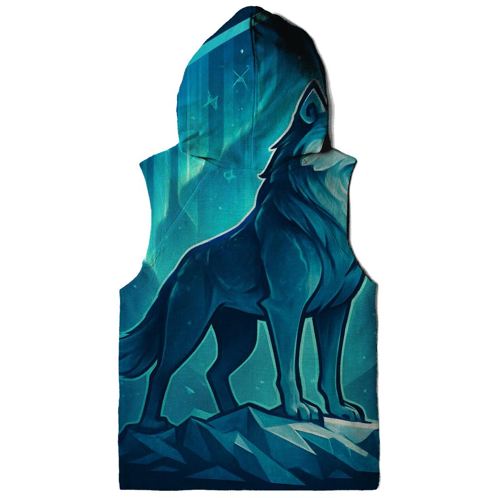 Aurora Frost Sentinel Wolf custom hoodies