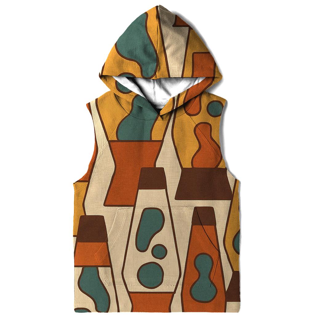 Groovy Lava Lamp Silhouettes embroidered hoodies