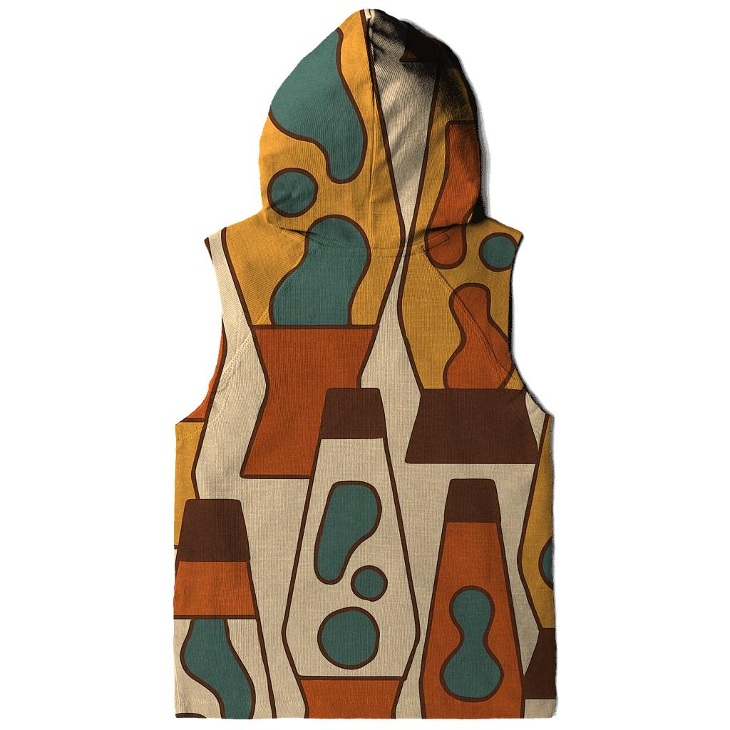 Groovy Lava Lamp Silhouettes embroidered hoodies