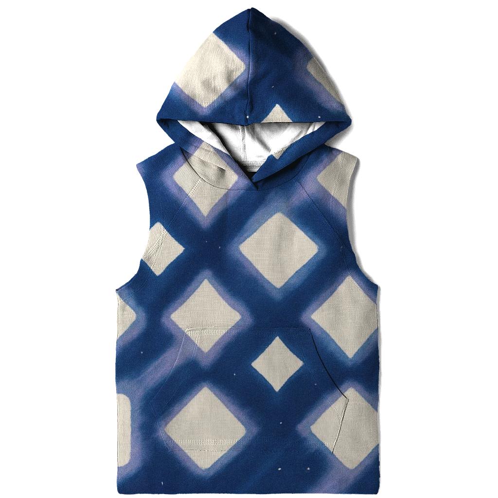 Itajime Lunar Grid With Comet Wash premium hoodies