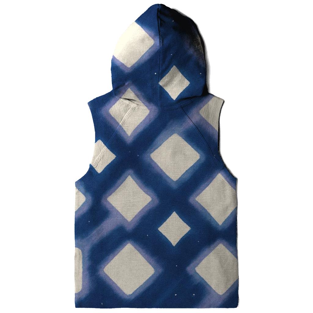 Itajime Lunar Grid With Comet Wash premium hoodies