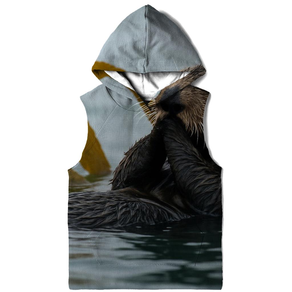 Kelp Forest Sentinels Sea Otter zip-up hoodies